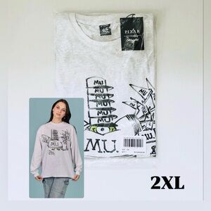 Cakeworthy X Monsters University Mike Wazowski Swag Drop LS Tee Unisex Size 2XL